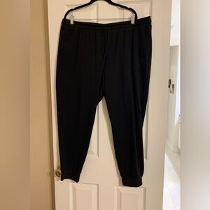 Rachel Zoe black joggers, size XXL